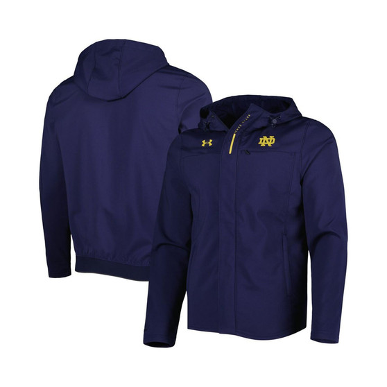 Men's Navy Notre Dame Fighting Irish Swoven Performance Full-Zip Jacket