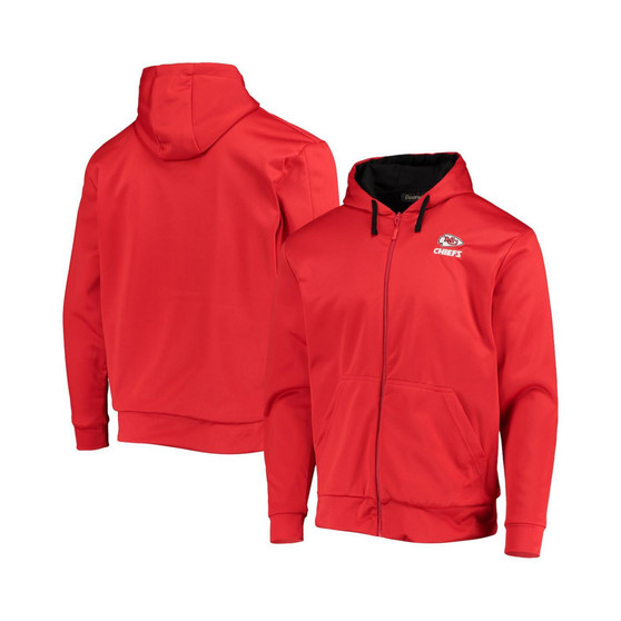 Men's Red and Black Kansas City Chiefs Apprentice Full-Zip Hoodie