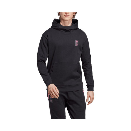 Men's Black Inter Miami CF 2023 Player Travel Pullover Hoodie