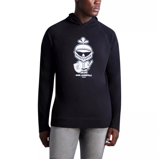 Men's Armored Karl Logo Long Sleeve Raglan Hoodie