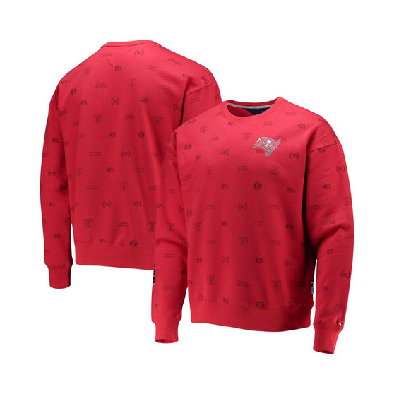 Men's Red Tampa Bay Buccaneers Reid Graphic Pullover Sweatshirt