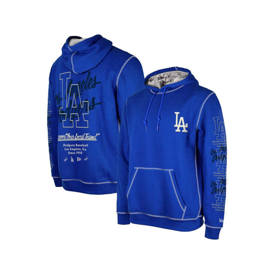 Men's Royal Los Angeles Dodgers Team Split Pullover Hoodie