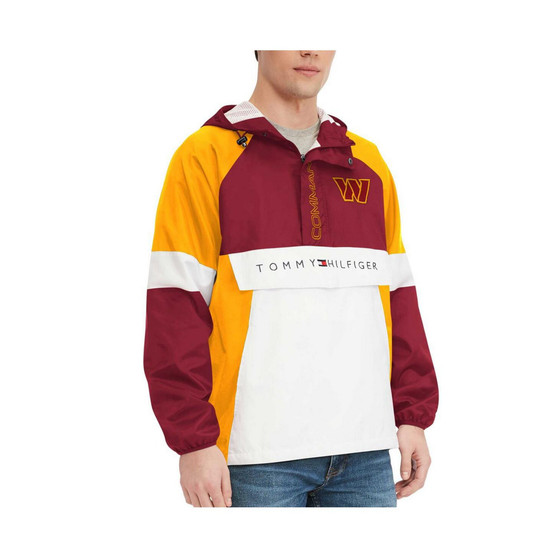 Men's Burgundy Washington Commanders Quarter-Zip Pullover Hoodie Jacket