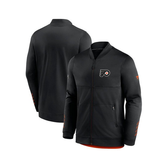 Men's Branded Black Philadelphia Flyers Locker Room Full-Zip Jacket