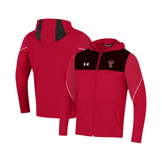 Men's Red Texas Tech Red Raiders 2021 Sideline Warm-Up Full-Zip Hoodie