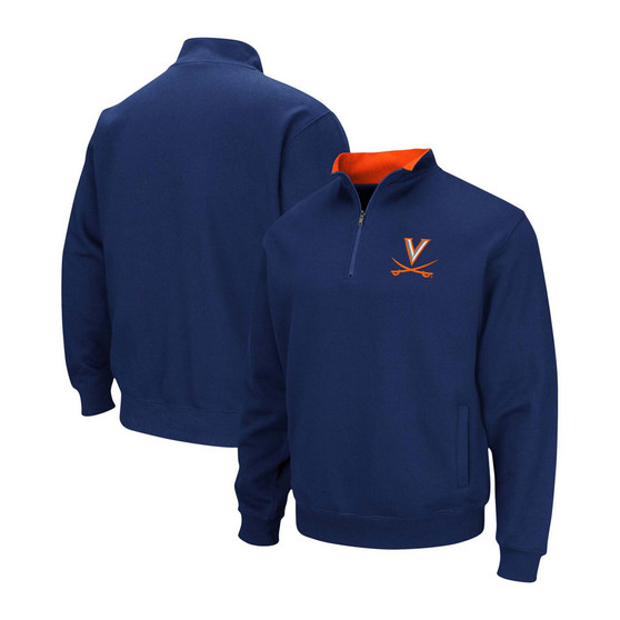 Men's Navy Virginia Cavaliers Tortugas Team Logo Quarter-Zip Jacket