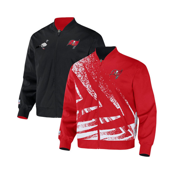 Men's NFL X Staple Red Tampa Bay Buccaneers Embroidered Reversable Nylon Jacket