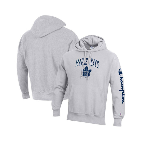 Men's Heather Gray Toronto Maple Leafs Reverse Weave Pullover Hoodie