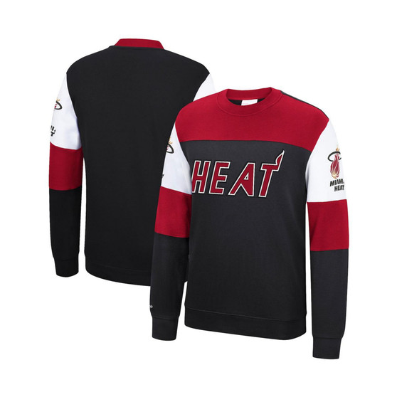 Men's Black Miami Heat Perfect Season Fleece Pullover Sweatshirt