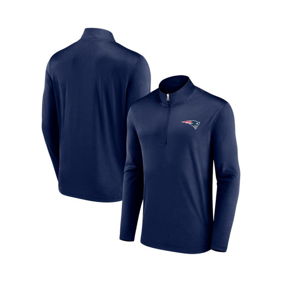 Men's Branded Navy New England Patriots Underdog Quarter-Zip Jacket