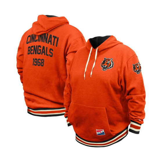 Men's Orange Cincinnati Bengals Big and Tall NFL Pullover Hoodie