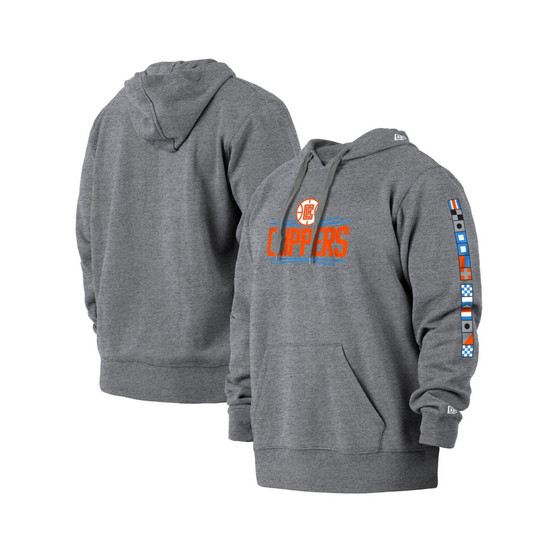 Men's Gray LA Clippers 2021/22 City Edition Big and Tall Pullover Hoodie