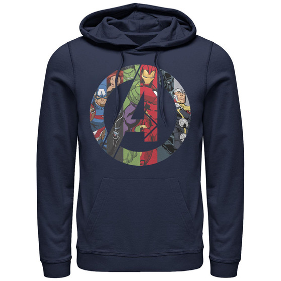 Men's Marvel Avengers Heroes Icon Fleece Pullover Hoodie