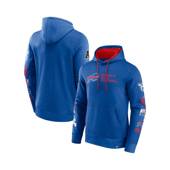 Men's Branded Royal Buffalo Bills Extra Innings Pullover Hoodie