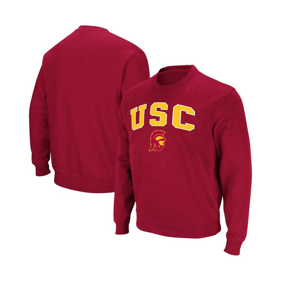 Men's Cardinal USC Trojans Arch & Logo Pullover Sweatshirt