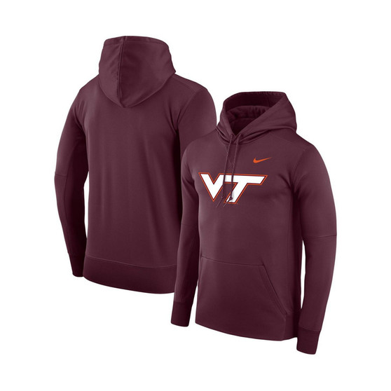 Men's Maroon Virginia Tech Hokies Performance Pullover Hoodie