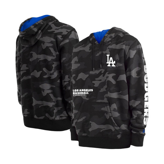 Men's Black Los Angeles Dodgers Camo Pullover Hoodie
