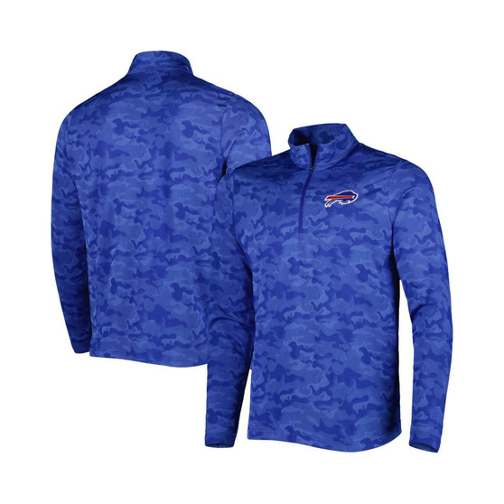 Men's Royal Buffalo Bills Brigade Quarter-Zip Sweatshirt