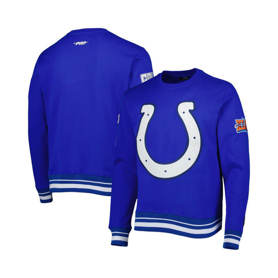 Men's Royal Indianapolis Colts Mash Up Pullover Sweatshirt