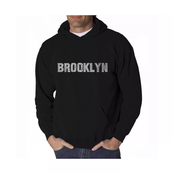 Men's Word Art Hoodie - Brooklyn Neighborhoods