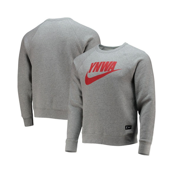 Men's Heathered Gray Liverpool Heritage Raglan Pullover Sweatshirt