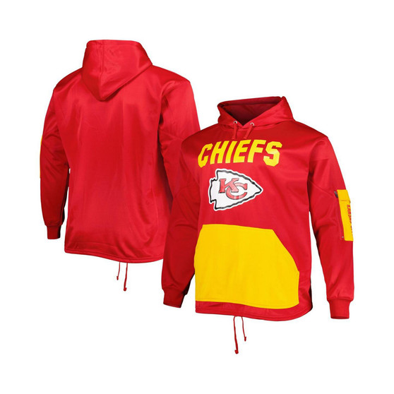 Men's Branded Red Kansas City Chiefs Big and Tall Pullover Hoodie