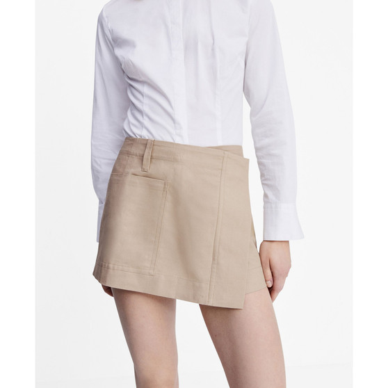 Women's Pocket Crossed Mini Skirt
