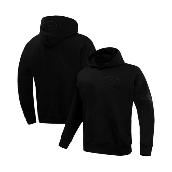 Men's Black San Francisco 49ers Neutral Drop Shoulder Pullover Hoodie