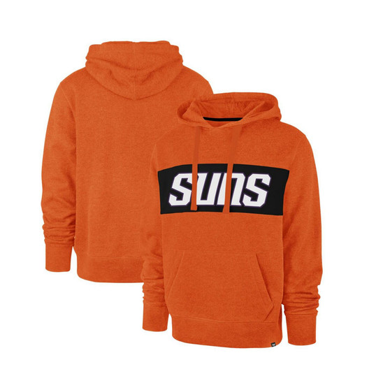 Men's Orange Phoenix Suns 2021/22 City Edition Wordmark Chest Pass Pullover Hoodie
