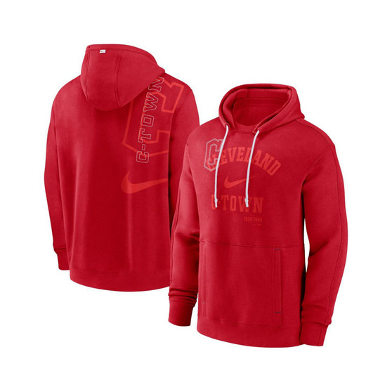 Men's Red Cleveland Guardians Statement Ball Game Pullover Hoodie