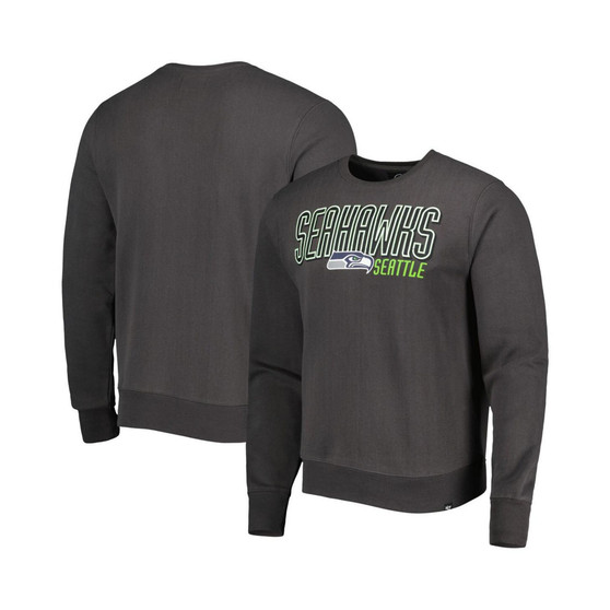 Men's Charcoal Seattle Seahawks Locked In Headline Pullover Sweatshirt