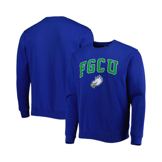 Men's Royal Florida Gulf Coast Eagles Arch Over Logo Pullover Sweatshirt