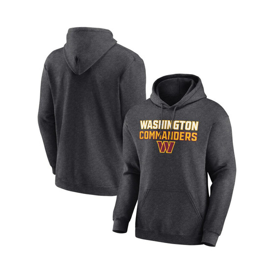 Men's Branded Charcoal Washington Commanders Victory Earned Pullover Hoodie