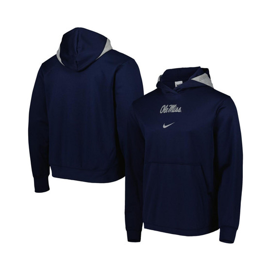 Men's Navy Ole Miss Rebels Spotlight Performance Pullover Hoodie