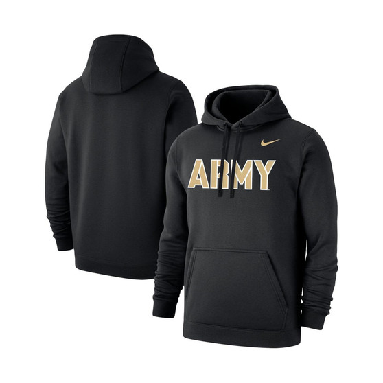 Men's Black Army Black Knights Wordmark Logo Club Pullover Hoodie
