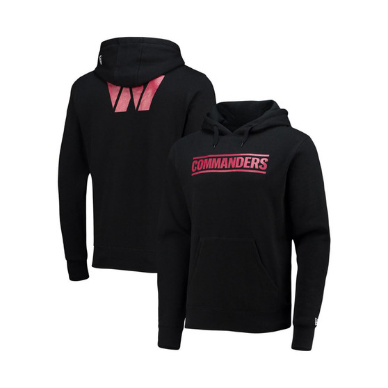 Men's Black Washington Commanders Fleece Pullover Hoodie