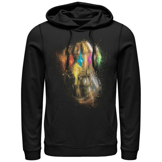 Marvel Men's Avengers Endgame Painted Thanos Gauntlet, Pullover Hoodie