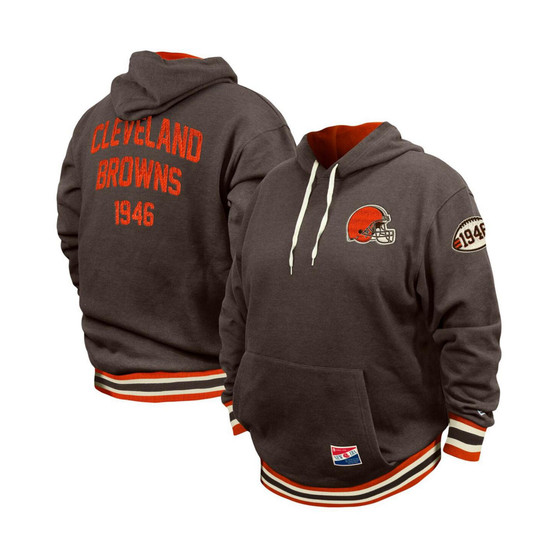 Men's Brown Cleveland Browns Big and Tall NFL Pullover Hoodie