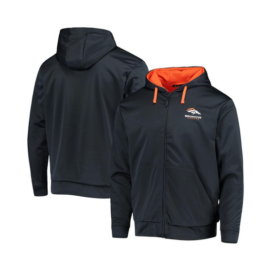 Men's Navy and Orange Denver Broncos Apprentice Full-Zip Hoodie