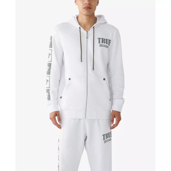 Men's Edgy Logo Zip Up Hoodie