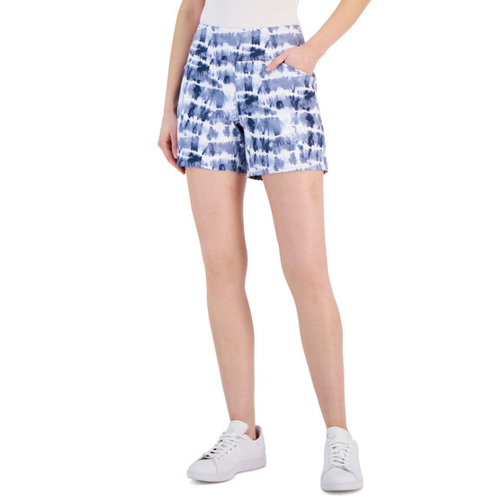 Women's Mid Rise Tie-Dyed Shorts, Created for Macy's