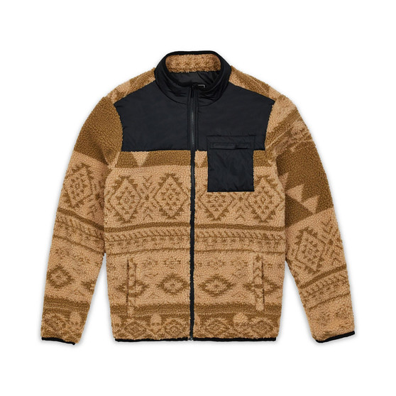 Men's Skull Native Sherpa Full Zip Jacket