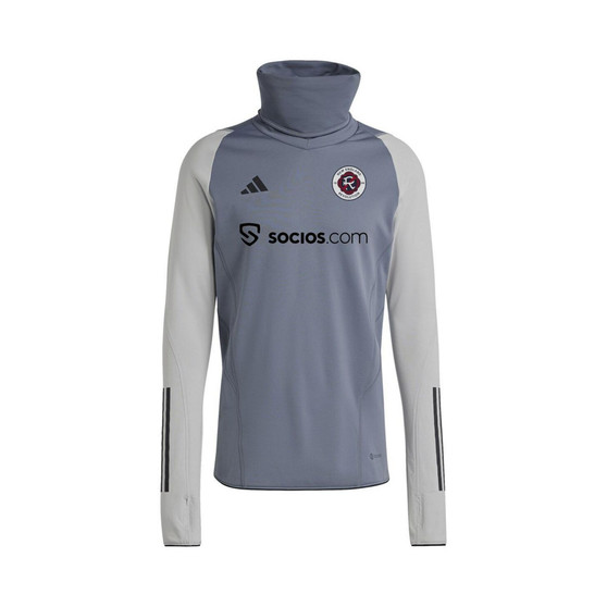Men's Gray New England Revolution Warm Raglan COLD.RDY Top