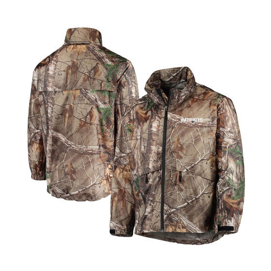 Men's Realtree Camo New England Patriots Sportsman Waterproof Packable Full-Zip Jacket