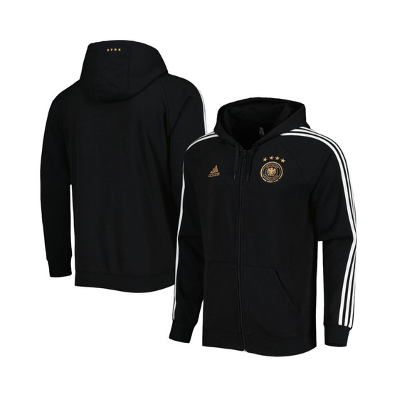 Men's Black Germany National Team DNA Raglan Full-Zip Hoodie