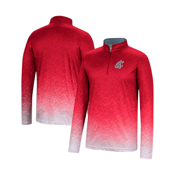 Men's Crimson Washington State Cougars Walter Quarter-Zip Windshirt