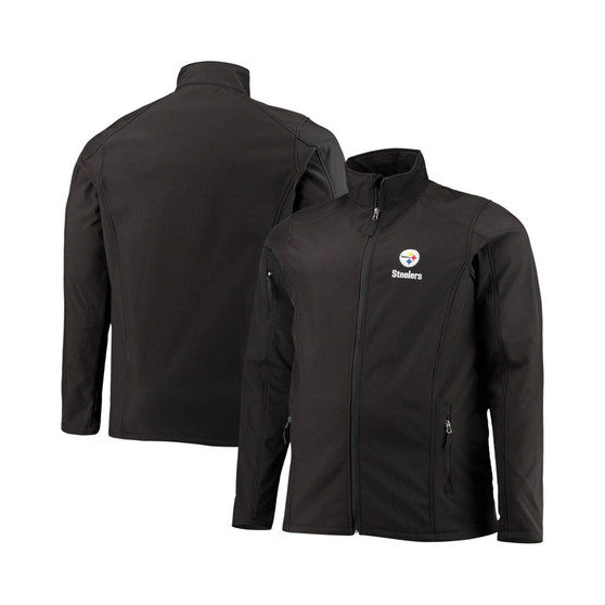 Men's Black Pittsburgh Steelers Big and Tall Sonoma Softshell Full-Zip Jacket