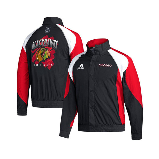 Men's Black Chicago Blackhawks Reverse Retro 2.0 Full-Snap Jacket