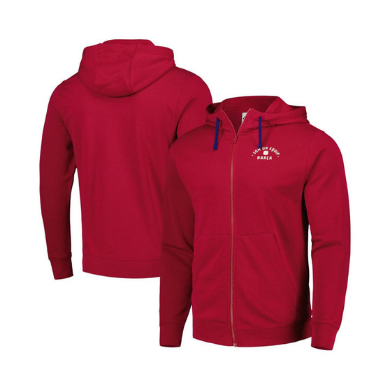 Men's Red Barcelona Club Fleece Full-Zip Hoodie