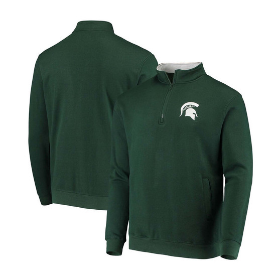 Men's Green Michigan State Spartans Tortugas Logo Quarter-Zip Jacket
